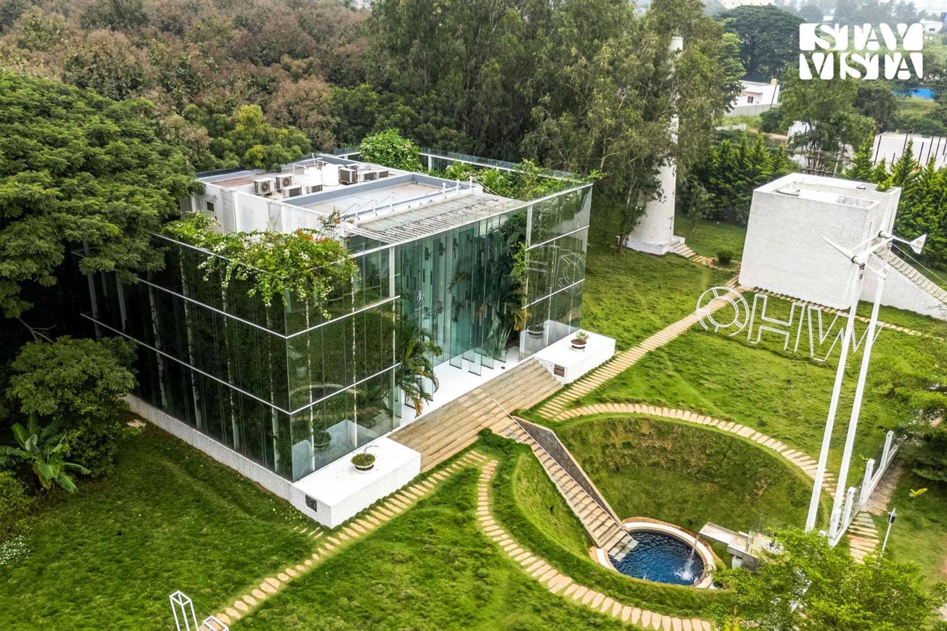 The Crystal Hall India'S Only All Glass Villa Бангалор Экстерьер фото